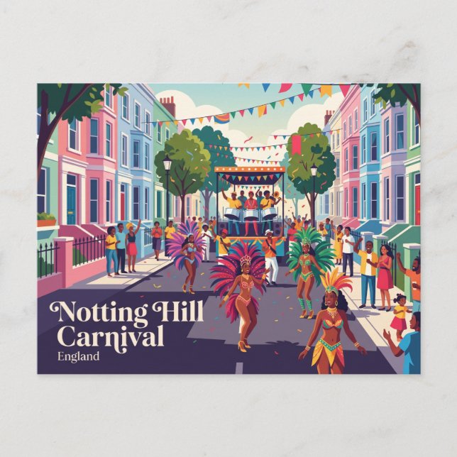 Notting Hill Carnival England Vykort (Framsida)