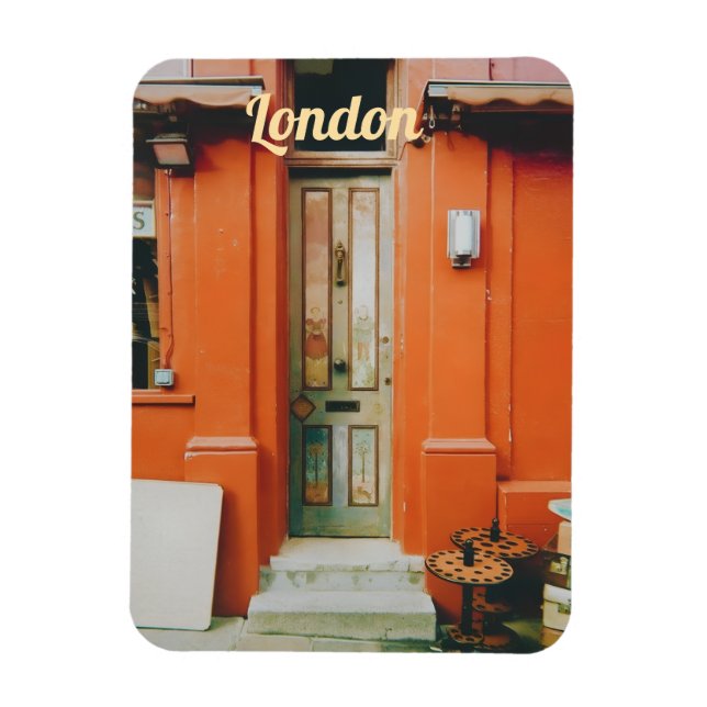 Notting Hill-dörren, London, Storbritannien Magnet (Vertikal)