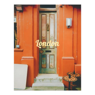 Notting Hill dörrsteg, London, Storbritannien flas Fototryck