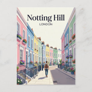 Notting Hill Street Storbritannien Vykort
