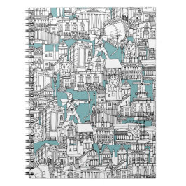 NOTTINGHAM BLÅTT ANTECKNINGSBOK