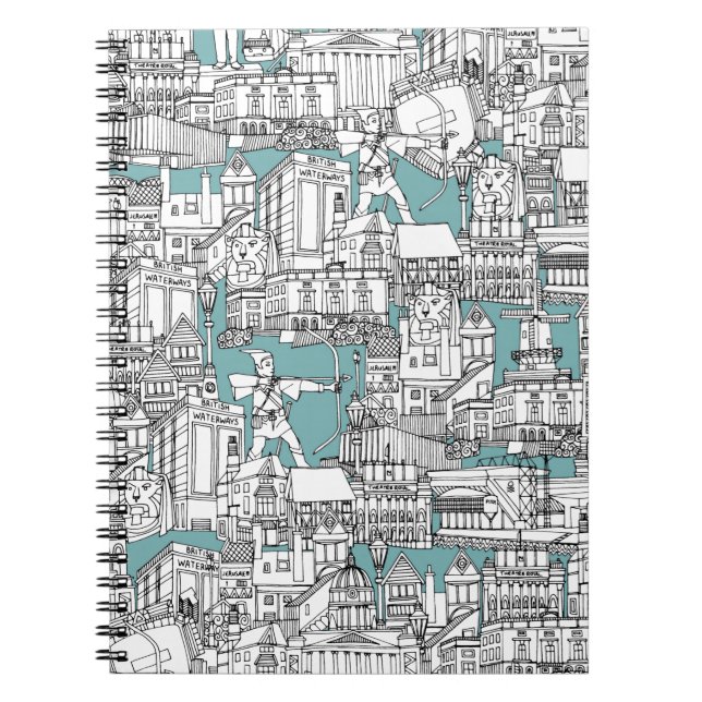 NOTTINGHAM BLÅTT ANTECKNINGSBOK (Framsidan)