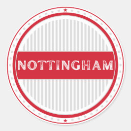 Nottingham City Pride Emblem – engelsk identitet Runt Klistermärke