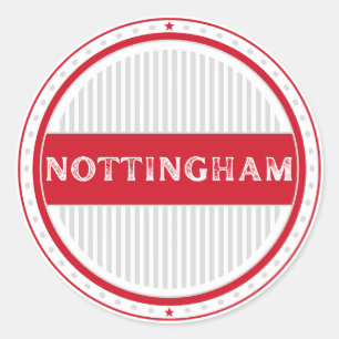 Nottingham City Pride Emblem – engelsk identitet Runt Klistermärke