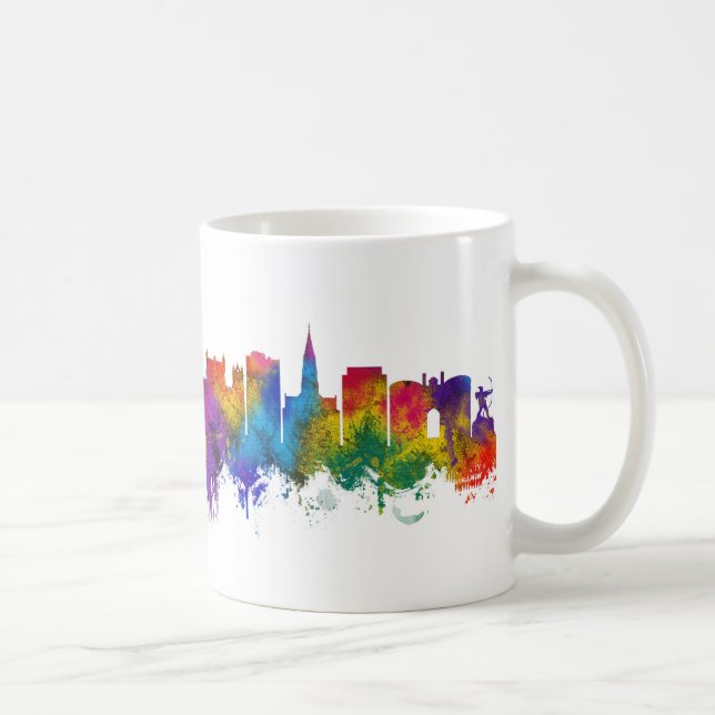 Nottingham England Skyline Kaffemugg (Höger)