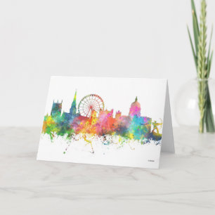 NOTTINGHAM ENGLAND SKYLINE KORT