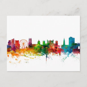 Nottingham England Skyline Vykort
