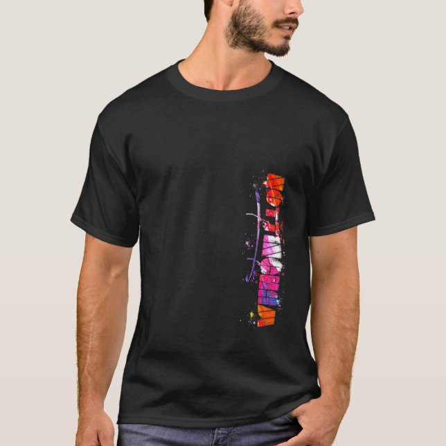 Nottingham Lettering Watercolor Nottingham T Shirt (Framsida)