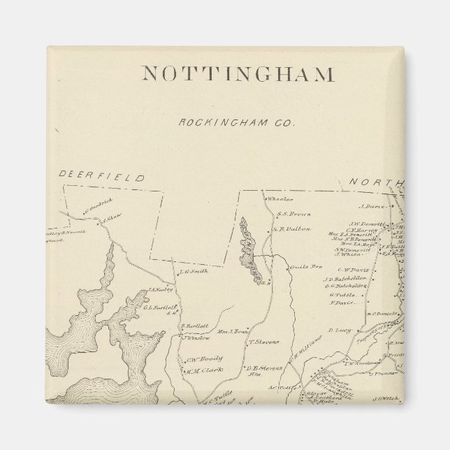 Nottingham, Rockingham Co. Magnet (Framsidan)