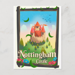 Nottingham-slottets reseaffisch vykort