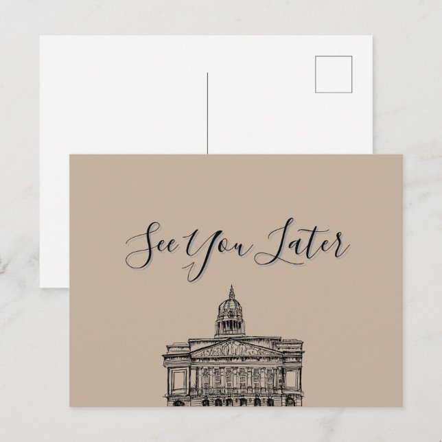 Nottingham Tone Sketch-vykort Vykort (Fram/baksida)