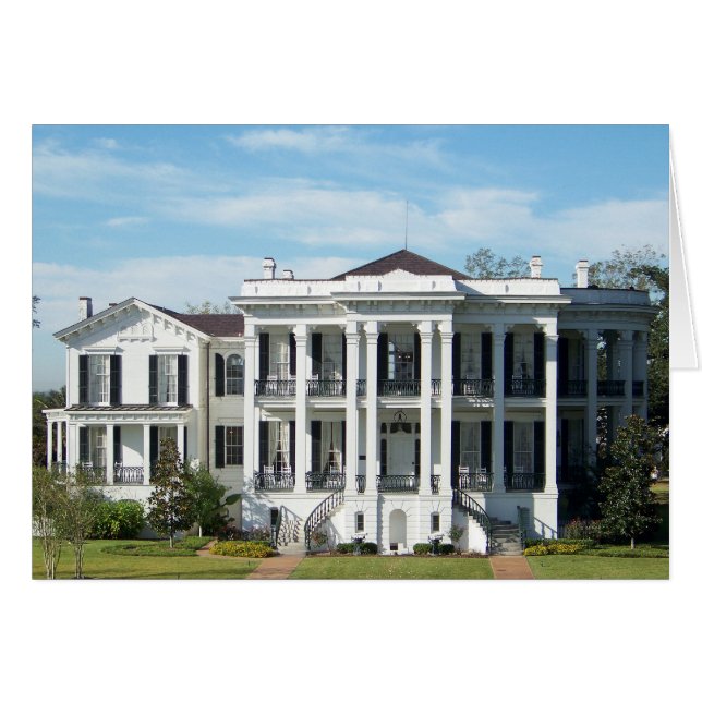 Nottoway Plantation Hälsningskort (Framsidan Horizontal)