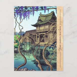 Nouet Noel Kameido shin hanga japanese scenery Helg Vykort