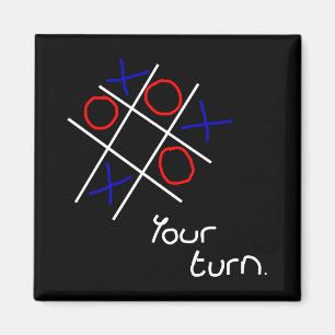 Noughts & Kor (Tic-tac-toe) Magnet