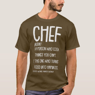 Noun Chef Funny Sous Master Head Eecuated Cooking T Shirt