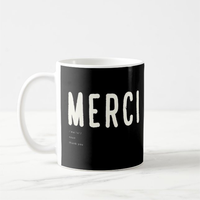 Noun Merci Tack Translation Ord Fransk Big F Kaffemugg (Vänster)