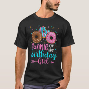 Nounie of the Birthday Girl Donut Party Family Mat T Shirt