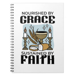 Nourished by Grace, Sustained by Faith Design Anteckningsbok