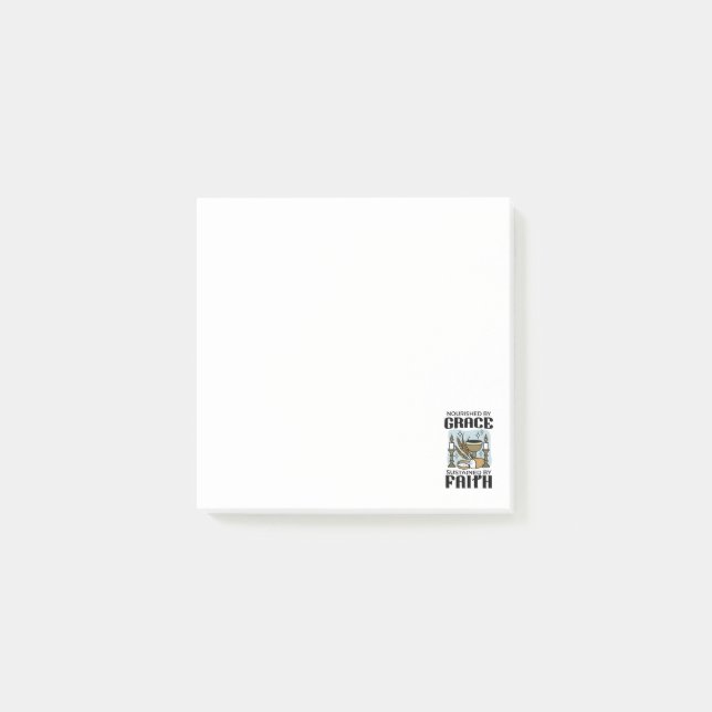 Nourished by Grace, Sustained by Faith Design Post-it Block (Framsida)