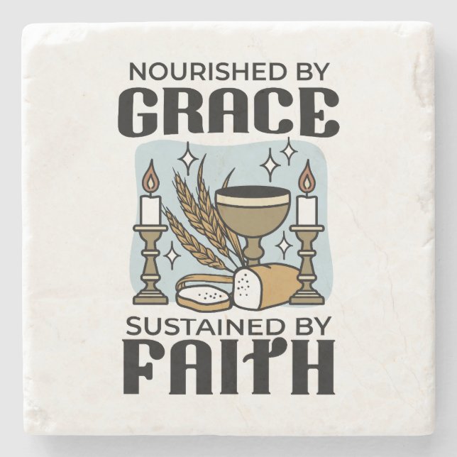 Nourished by Grace, Sustained by Faith Design Stenunderlägg (Framsidan)