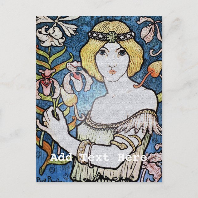 Nouveau Advertisement Vykort (Framsida)