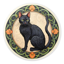 Nouveau Black Cat Knopp