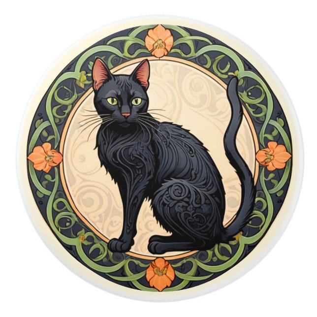 Nouveau Black Cat Knopp (Framsidan)