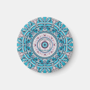 Nouveau Blommigt Mandala Magnet
