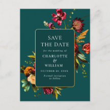 Nouveau Blommor Bröllop Spara Datum QR-kod