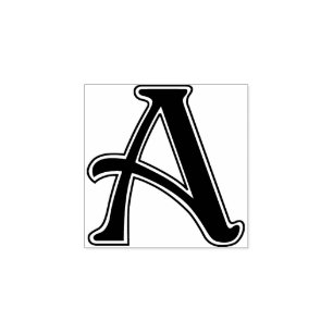 Nouveau Brev A Monogram Stämpel