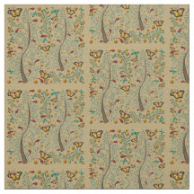 Nouveau Butterflies och Orange Träd