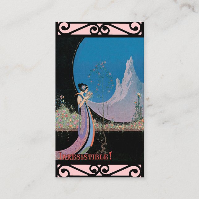 Nouveau Chic ~ Affärskort Visitkort (Framsida)