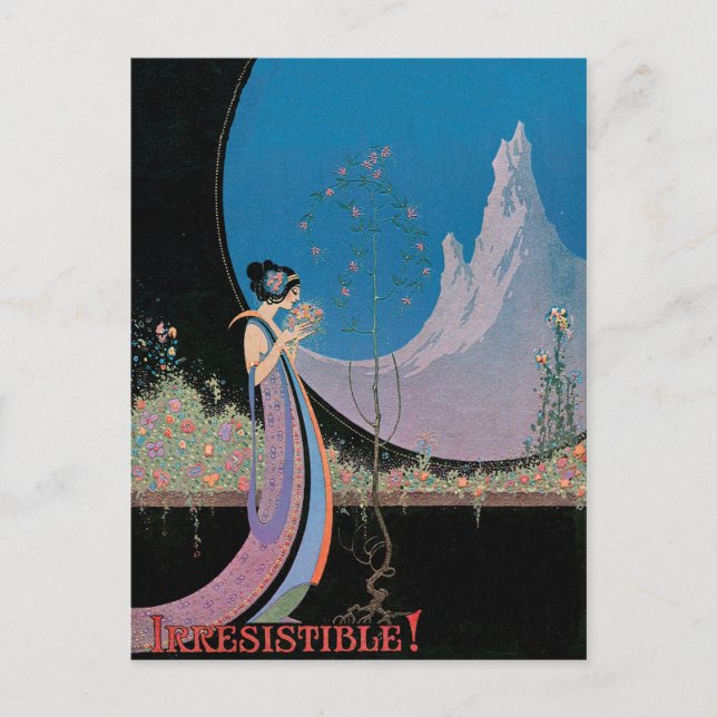 Nouveau Chic ~ vykort/inbjudningar Vykort (Framsida)