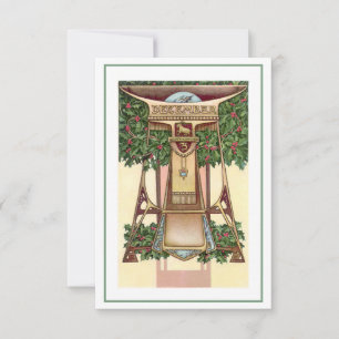 Nouveau December Capricorn zodiac-inbjudan Inbjudningar
