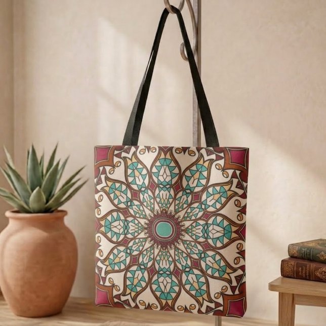 Nouveau Desert Flower Tote Tygkasse (Skapare uppladdad)