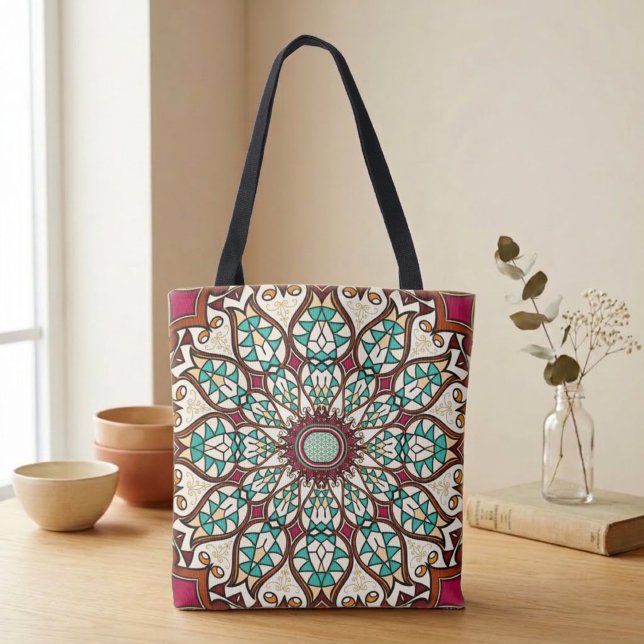 Nouveau Desert Flower Tote Tygkasse (Skapare uppladdad)