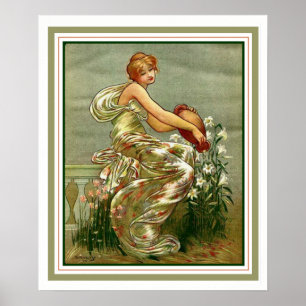 Nouveau "Girl with Urn" Poster av George Barse
