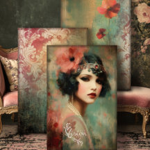 Nouveau Impressions tungviktsdecoupage