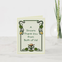 Nouveau Lilies (Tackkort Card) Tack Kort