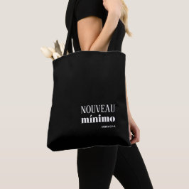 NOUVEAU MINIMO Snyggt Personlig Black Tygkasse