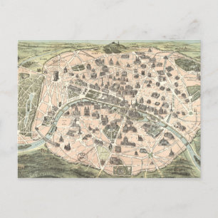 Nouveau Paris Monumental Karta Vykort