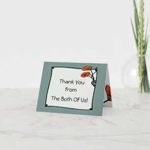 Nouveau Poppy (Thank You Note) Tack Kort