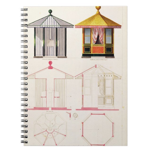 Nouveau Recueil de Menuiserie et de Dekoration Anteckningsbok (Framsidan)