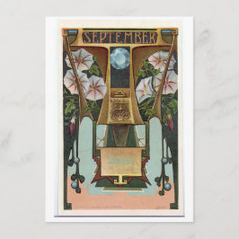 Nouveau September Libra zodiac-födelsedagsinbjudan Inbjudningar