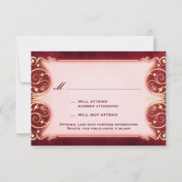 Nouveau Victorian: Red & Guld OSA Kort