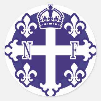 Nouvelle-Frankrike, l'Amerique du Nord Runt Klistermärke