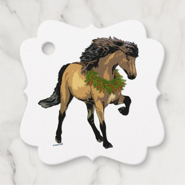 Nouvelle jul gåvor etiketter (Framsida)