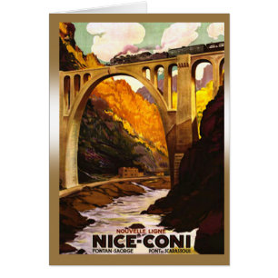 Nouvelle Ligne de Nice à Coni via Tende Hälsningskort