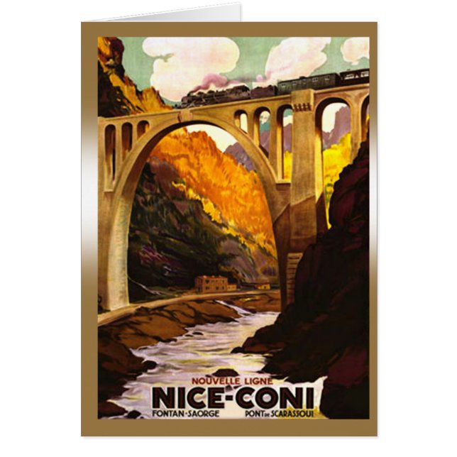 Nouvelle Ligne de Nice à Coni via Tende Hälsningskort (Framsidan)