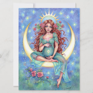 Nova Art Card Nyfödd bebis Måne Mor